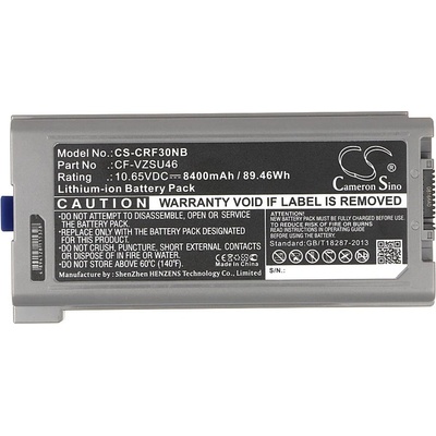 Cameron Sino Батерия за лаптоп Panasonic Toughbook CF-30, CF-31, CF-53 CF-VZSU46 10, 65V 8400mAh CAMERON SINO (CS-CRF30NB)