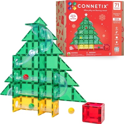 Connetix Tiles - Guličkodráha Vianočný strom 71 ks