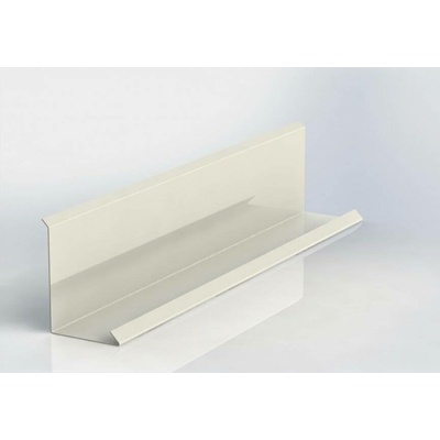 Lemování zdí horní r.š.250mm pozink Lakovaný RAL 1015 slonová kost světlá s folií dl.2m