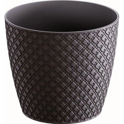 Lepaso Plastový květináč Orient 21,8 cm antracit