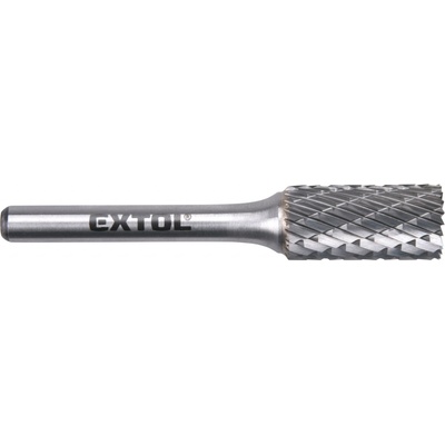 Fréza karbidová válcová s čelním ozubením, pr.12x25mm/stopka 6mm,sek střední (double-cut) EXTOL INDUSTRIAL 8703715 – Zboží Dáma