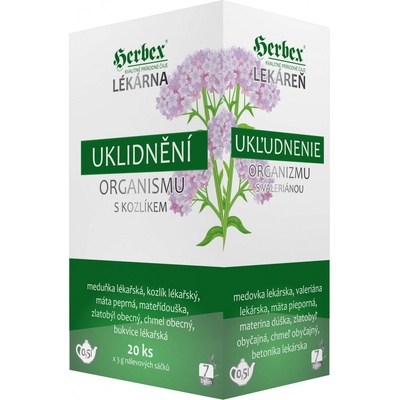 Herbex lékárna Uklidnění organismu 20 x 3 g