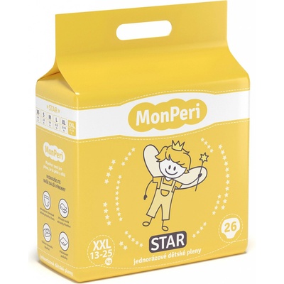 MonPeri STAR XXL 13-25 kg 26 ks