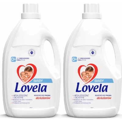 Lovela Hypoalergenní prací mléko pro kojence a děti 2 x 2,9 l