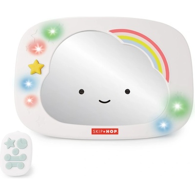 Skip Hop zrkadlo spätné do auta so svetlami a zvukmi Silver Lining Cloud
