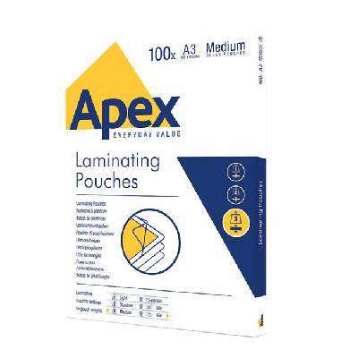Фолио за ламиниране Apex, A3, 125 μm, 100 броя (1074220026)