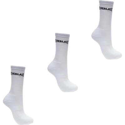 Everlast Мъжки чорапи Everlast 3 Pack Crew Socks Mens - White