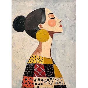 Styler Картина с ръчно изрисувани елементи 70x100 cm Mae - Styler (CA-15819)
