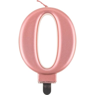 Godan Свещ за рожден ден 0 розовозлатна