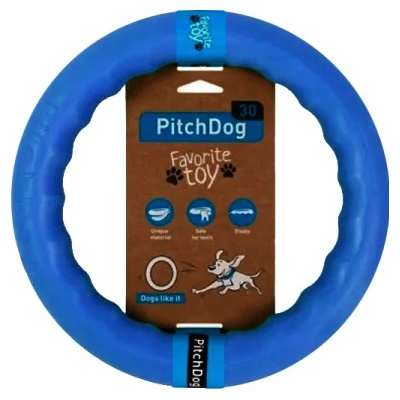 Pitch Dog kroužek modrý 30 cm