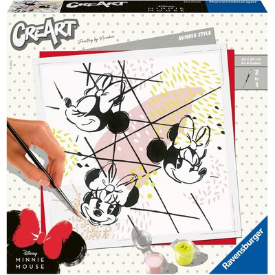 Ravensburger Комплект за рисуване по номера Ravensburger CreArt - Мини Маус (вариант 2) (20127)