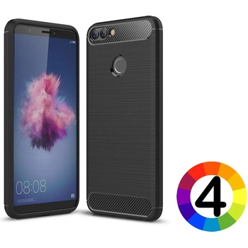 Image 1 of Huawei P Smart Удароустойчив Carbon Fiber Калъф и Протектор