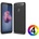 Huawei P Smart Удароустойчив Carbon Fiber Калъф и Протектор
