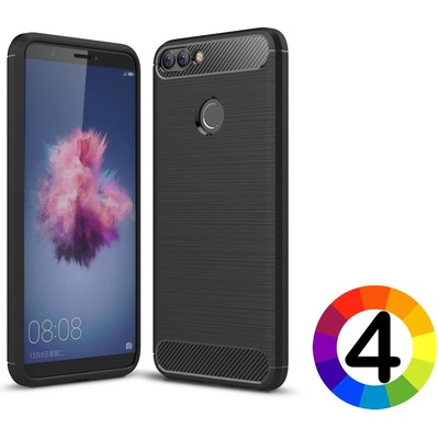 Huawei P Smart Удароустойчив Carbon Fiber Калъф и Протектор