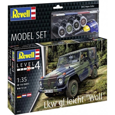 REVELL ModelSet military 63277 Lkw gl leicht Wolf 1:35