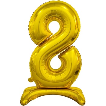 Godan Свободностоящ балон от фолио 8 златист 74см