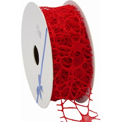 Pavučinová stuha Coral 38 mm x 10 m červená