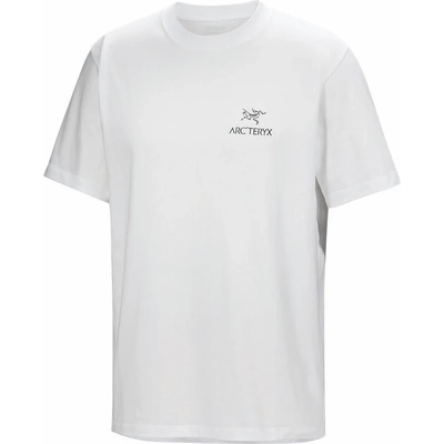 Arc'teryx Мъжка тениска Arc'teryx Kragg SL Cotton Bird Word S/S T-shirt - White Light / Black - размер XL (216-8855-0214)