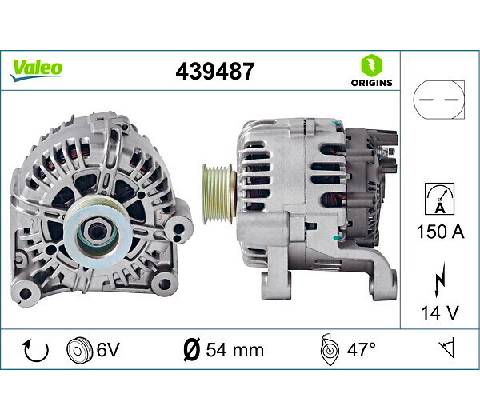 Alternátor VALEO 439487