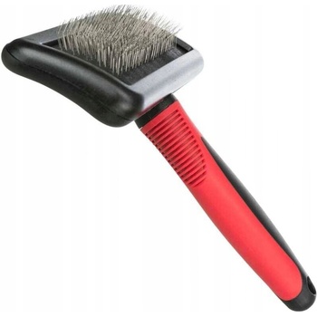 Trixie Jemná kefa tenké drôtené štetiny plastová rukoväť 12 x 16 cm