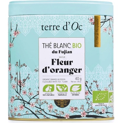 Terre d'Oc Fleur d'oranger BIO Bílý čaj 40 g