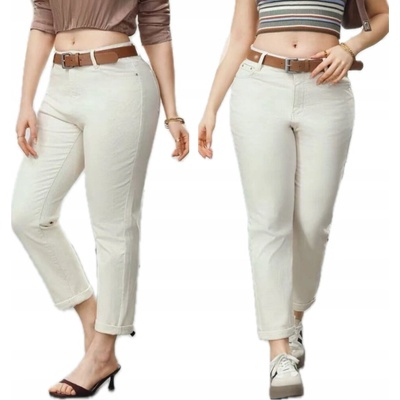 M.Sara BOYFRIEND MOM FIT dámske rifle s opaskom mom jeans