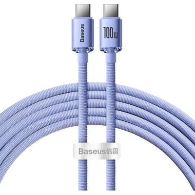 Baseus 143741 USB-C / USB-C 100W fialový
