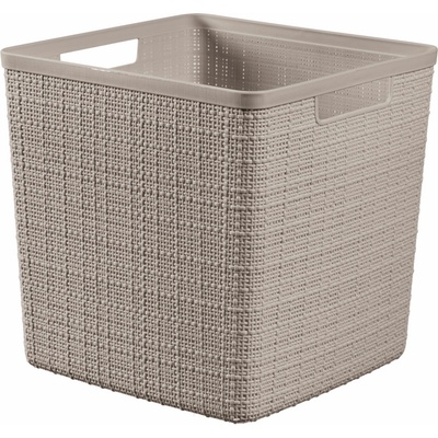 Curver Jute 17 l košík kocka taupe