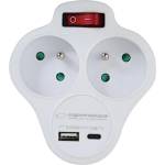 Esperanza 2 Plug + 2 USB Switch (ELK311W)