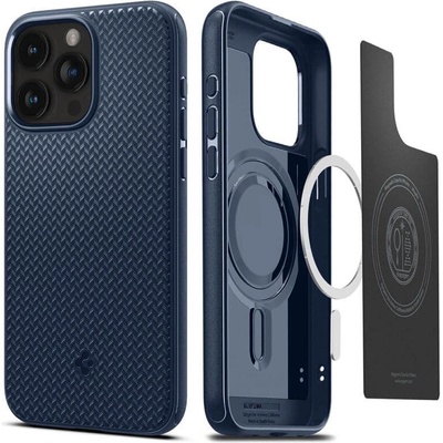 Spigen Magsafe Противоударен Калъф за iPhone 15 Pro Max, Spigen Mag Armor Case, Син (ACS06598)