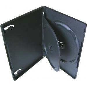  DVD-BOX 14 mm Тройна черна за DVD