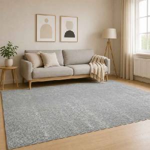 vidaXL Килим Сиво 120 x 180 cm 100% полиестер 3 mm Пере се (42041671)
