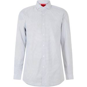 HUGO BOSS Риза с дълъг ръкав Hugo Men's Errik Long Sleeve Oxford Shirt - Open White