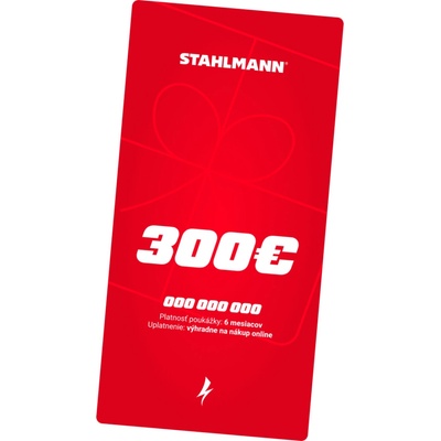 STAHLMANN 300€ Darčeková poukážka