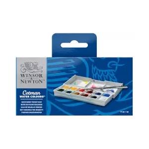 Winsor & Newton Акварелни бои Cotman 12 цвята
