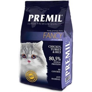 PREMIL Super Premium Fancy - пълноценна храна за пораснали котки с претенциозен вкус, с пилешко и патешко месо, 2 кг - Сърбия