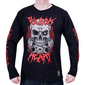 Black heart мъжка тениска black heart - metal head - ЧЕРНА - 13371
