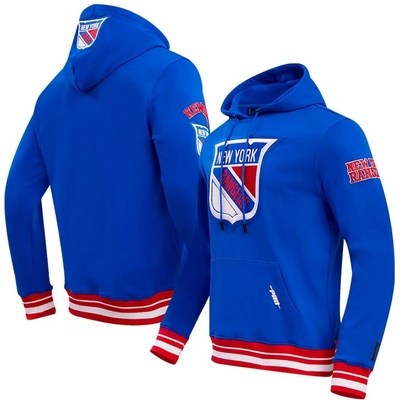 New York Rangers Pro Standard Retro Classic Fleece Pullover Hoodie Blue