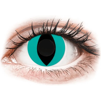 Gelflex CRAZY LENS - Cat Eye Aqua - дневни без диоптър (2 лещи)