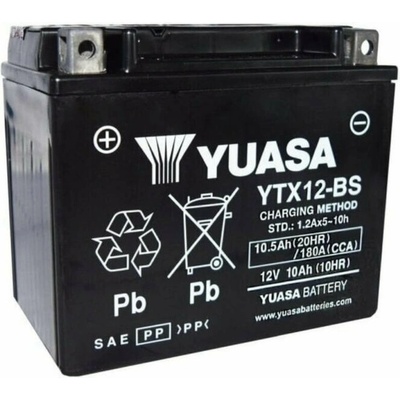 YUASA AGM 12V 10Ah left+ YTX12-BS