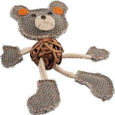 Duvoplus Canvas bear - Играчка за котки във форма на мече, 17, 8x12x2, 5 см