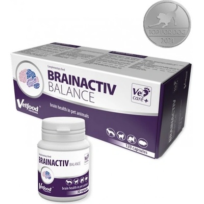VetFood Brainactiv Balance - хранителна добавка, подпомагаща нервната система на животните, 30 капсули - Полша