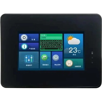 LCD 5,0" 800x480 odporový dotykový panel, kryt, RS485, reproduktor DWIN HMI