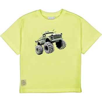 MAYORAL Тениска къс ръкав truck Жълтозелен цвят за мини момче Mayoral