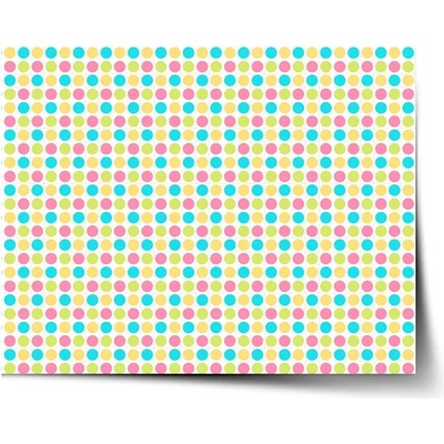 Sablio Plagát Veselé Farebné bodky - 60x40 cm