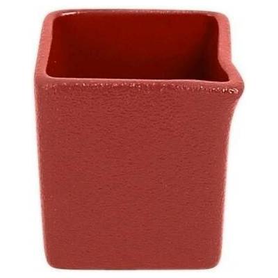 RAK Porcelain Neofusion mléčenka/omáčník čtvercový tmavě červený 5 × 6 cm
