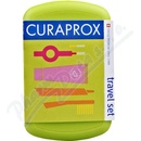 Kosmetické sady Curaprox Travel set zelený 2 ks zubních kartáčků + zubní pasta 10 ml dárková sada