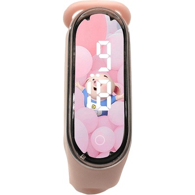 Nubi Детски часовник NUBKI M9, Силиконова каишка, Pig (M9-PINK)