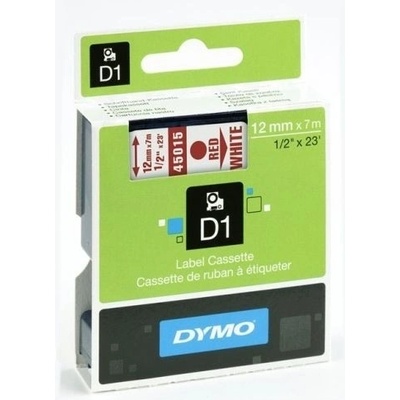 Páska Dymo Pocket 12 mm x 7 m, červená/bílá