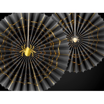 PartyDeco Декоративни Хартиени Ветрила за Хелоуин